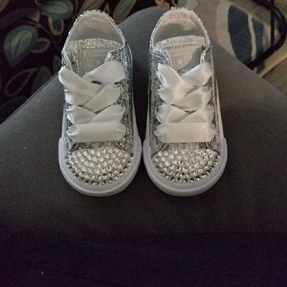 Custom blinged out converse